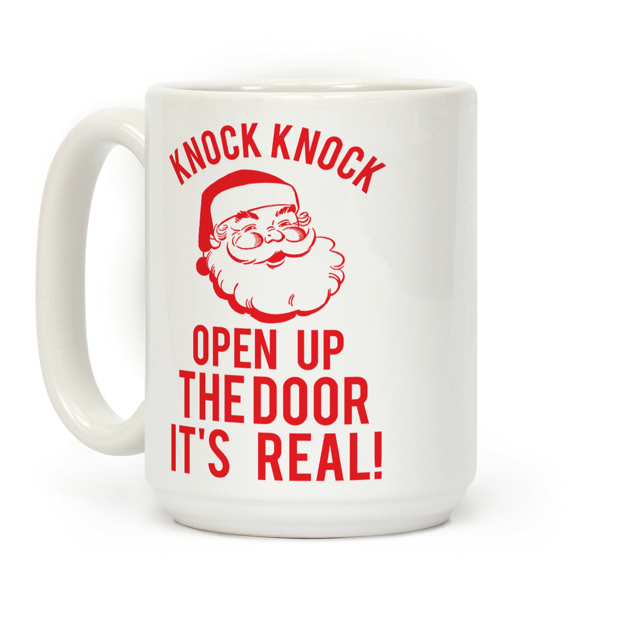 Knock Knock Santa Coffee Mug